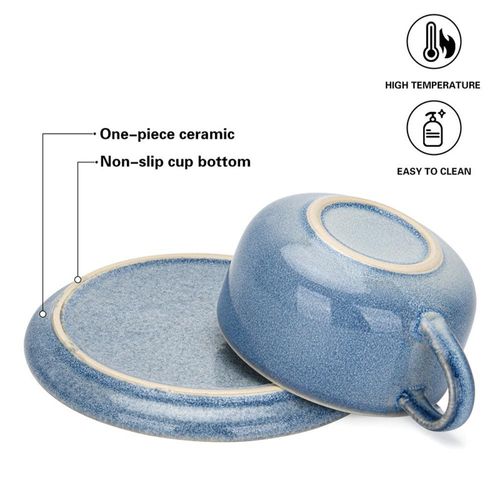 Fissman Cup Cozy 230Ml With Saucer 14Cm