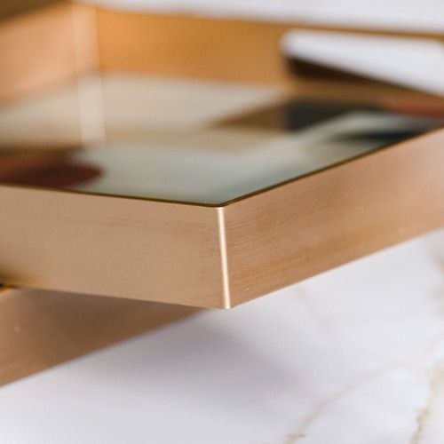 Elizabeth 2-Piece Serving Tray L:38X4.2X38Cm, S:33X4.2X33Cm