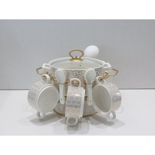 Orchid 16-Piece Soup Set Pot 2L,Bowl -230ML 