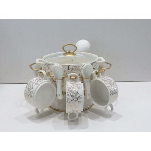 Orchid 16-Piece Soup Set Pot 2L,Bowl -230ML