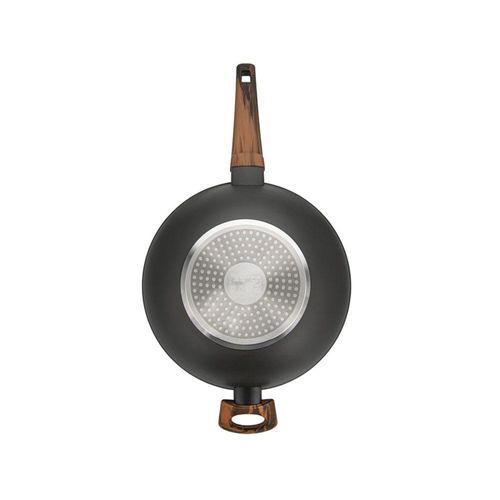 Fissman Wok Pan Capella 28x8.5cm/3.5LTR With Glass Lid (Aluminum Non Stick Coating)