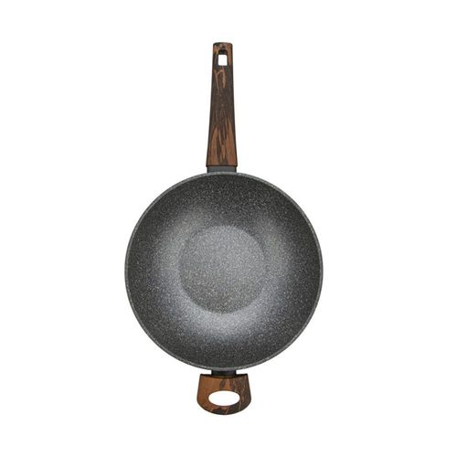 Fissman Wok Pan Capella 28x8.5cm/3.5LTR With Glass Lid (Aluminum Non Stick Coating)