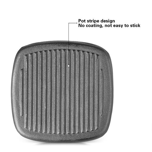 Fissman Cuchillo Cast Iron Grill Press 21X21 Cm