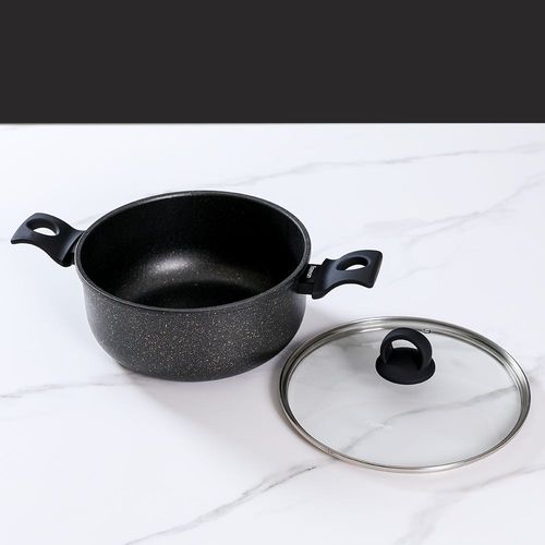 Grace Black Marble Coating 28Cm Casserole - 15017