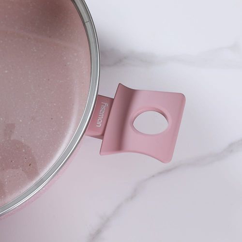Smoky Pink Marble Coating 28Cm Shallow Casserole - 15036
