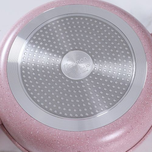 Smoky Pink Marble Coating 28Cm Shallow Casserole - 15036