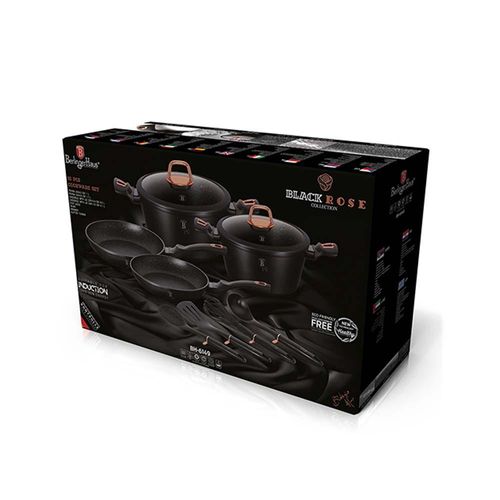 Berlinger Haus 10 Pc Cookware Set - Black Rose Collection