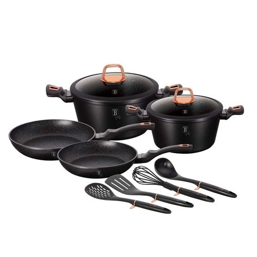 Berlinger Haus 10 Pc Cookware Set - Black Rose Collection