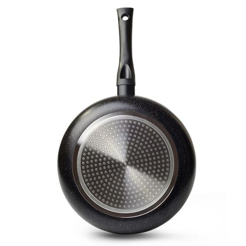 Fissman Frying Pan Aluminum And TouchStone Coating With Induction Bottom Promo Series Black 24x45cm