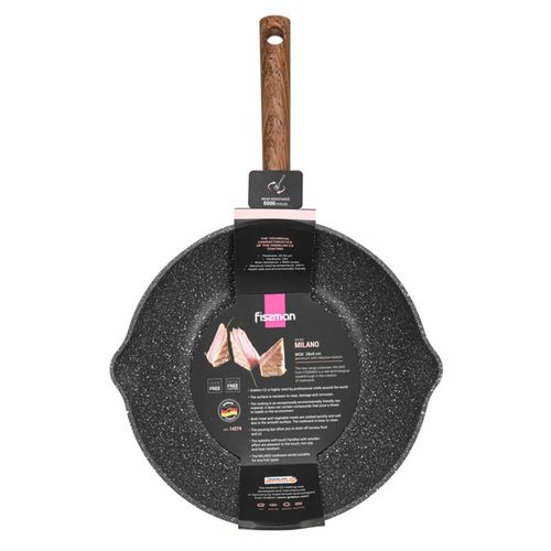 Fissman Wok Milano With Induction Bottom And Aluminium Black 28x9cm