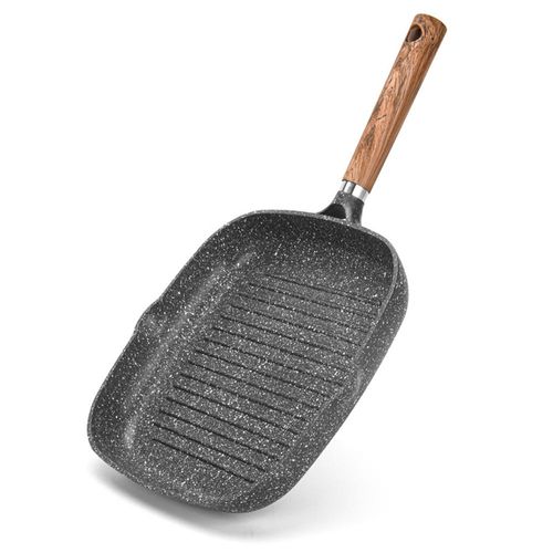 Fissman Square Grill Pan Milano Series With Non Stick Coating Black 28x4.5cm