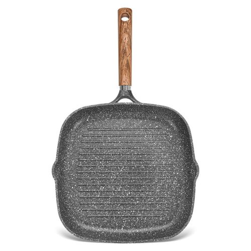Fissman Square Grill Pan Milano Series With Non Stick Coating Black 28x4.5cm