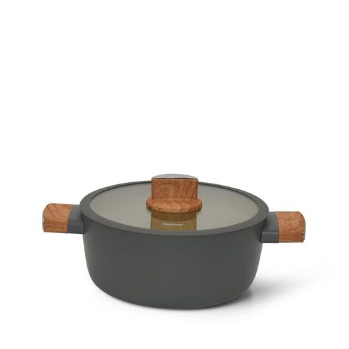 Fissman Stockpot Aria 28X12.8 Cm / 6.73 Ltr With Glass Lid With Induction Bottom 