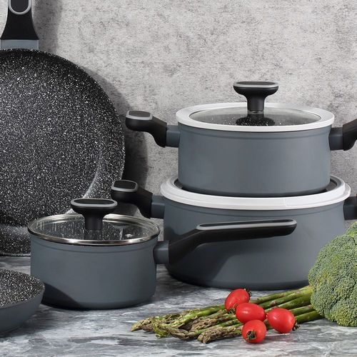 Fissman Sauce Pan Laura 16X7.9 Cm / 1.4 Ltr With Glass Lid With Induction Bottom 