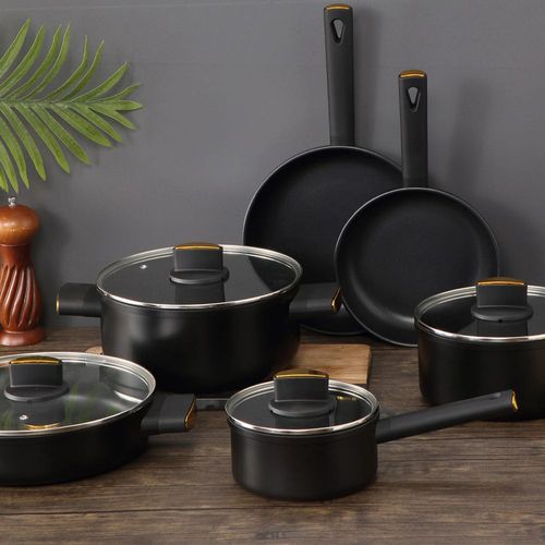 Fissman Sauce Pan Paula  16X8 Cm / 1.5 Ltr With Glass Lid With Induction Bottom 
