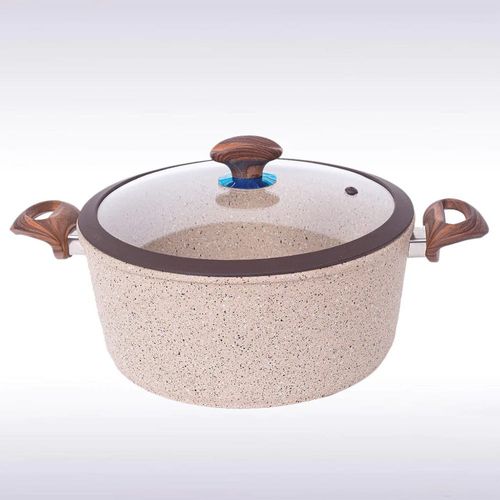 Falez 9-Pc Ultima Granite Cookware Set - Brown Stone