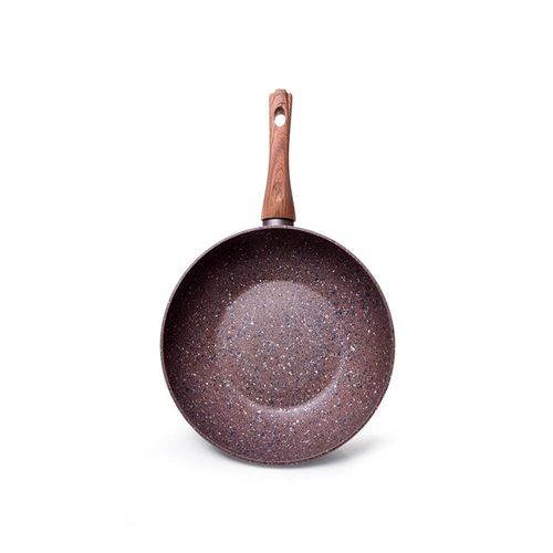 Fissman Wok Pan Magic Brown 24X7Cm (Aluminum Non Stick Coating)