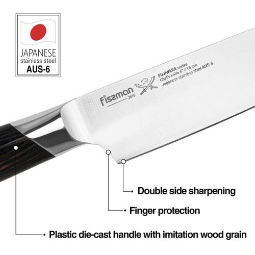 Fujiwara 6'' Chef'S Knife (Steel Aus-6) 2816