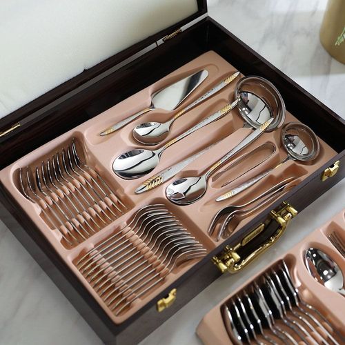 Brinkley 72 -Piece Cutlery Set With Leather Case - Serves 12