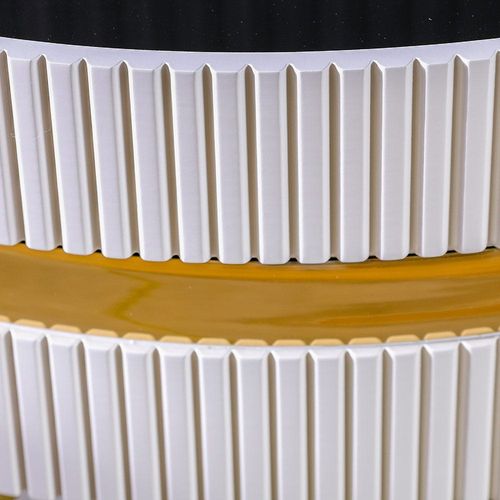 Concetta End Table - White / Golden