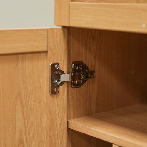 Hermano Wine Cabinet-Natural Wood