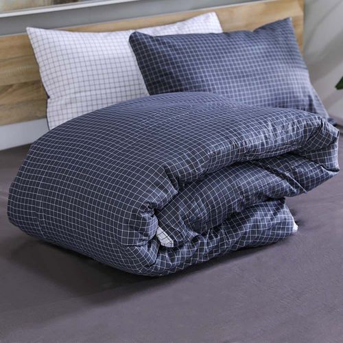 Viviana mosaic 3- Piece King Duvet Cover Set Black