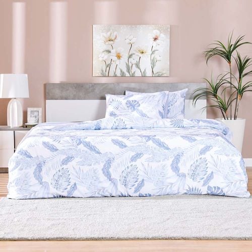 Viviana Bloomed 3-Piece King Duvet Cover Set  White