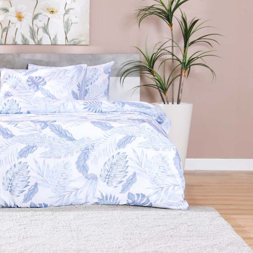 Viviana Bloomed 3- Piece Super king Duvet Cover Set White
