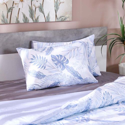Viviana Bloomed 3- Piece Super king Duvet Cover Set White