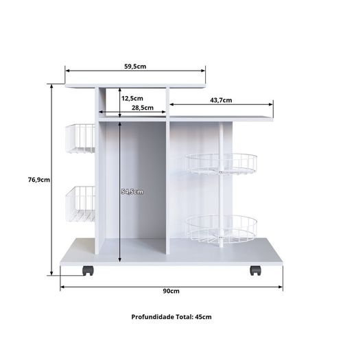 Jirachi Fruit Cabinet - White