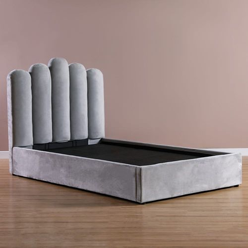 Assunta 120X200 Hydraulic Single Bed - Grey
