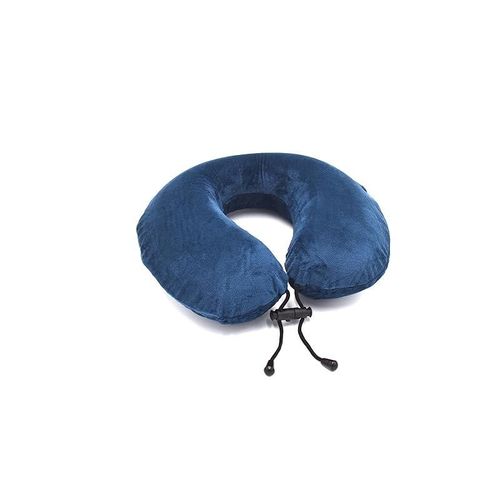 Memory Foam Neck Pillow: Your Ultimate Travel Companion! - Blue