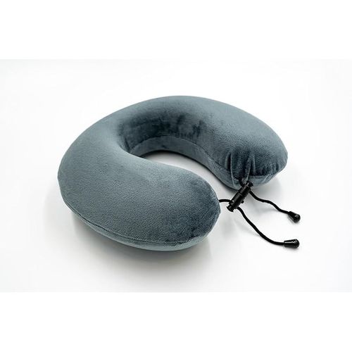 Memory Foam Neck Pillow: Your Ultimate Travel Companion! - Grey