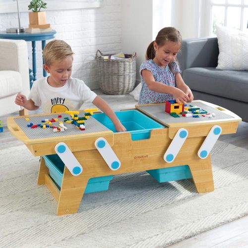 Kidkraft Building Bricks Play N Store Table 