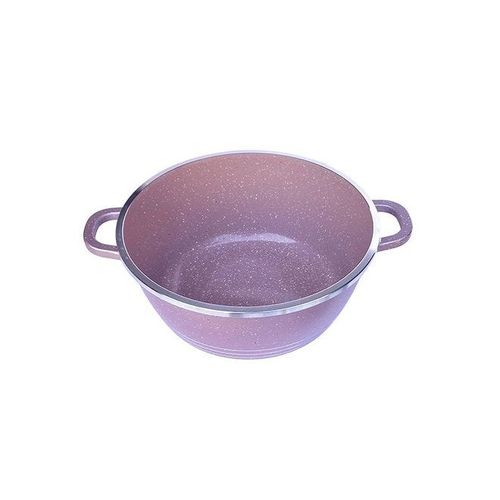 Non-Stick Ceramic Coated Casserole Cooking Pot Purple 24cm