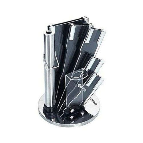 9-Piece Multi-Functional Knife Set Silver/Black