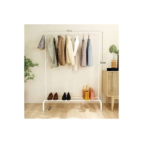 Floor Standing Cloth Rack White