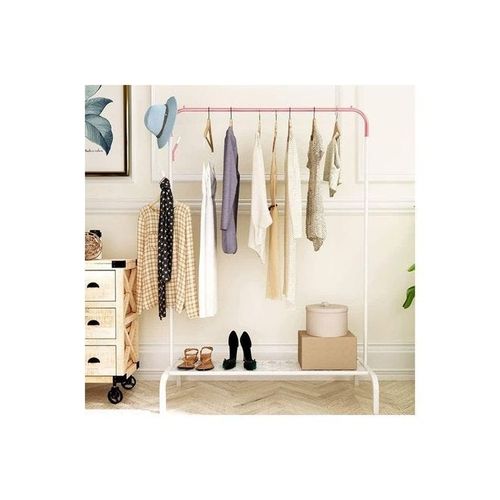 Floor Standing Cloth Rack White