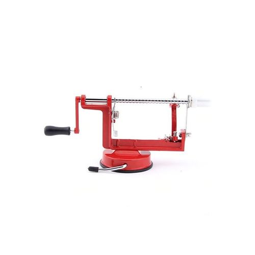 Apple And Potato Peeler With Suction Base Red 12 x 4.2 x 5.5inch