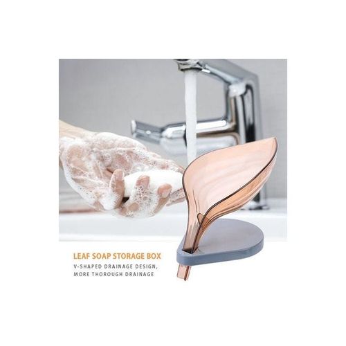 Leaf Shaped Soap Holder Multicolour 12cm