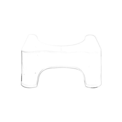 Modern Adult Toilet Stool White 44.5 x 28centimeter