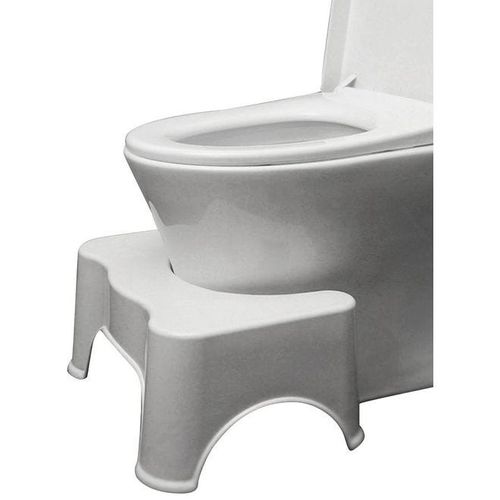 Modern Adult Toilet Stool White 44.5 x 28centimeter