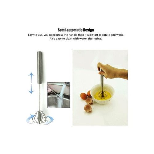 Automatic Egg Beater Mixing Tool Silver 12inch