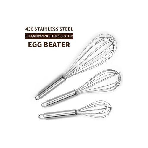 Manual Egg Beater Silver 10inch