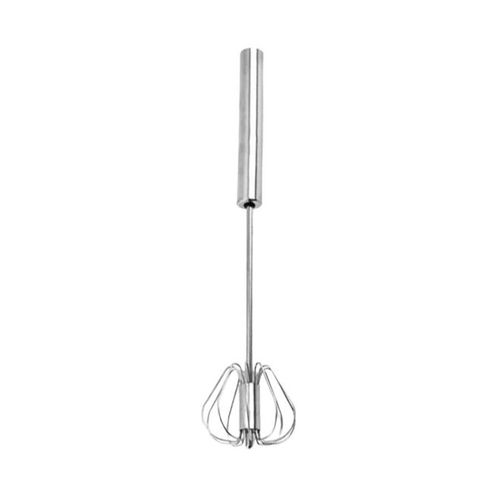 Hand Egg Beater for Flour Cake Silver