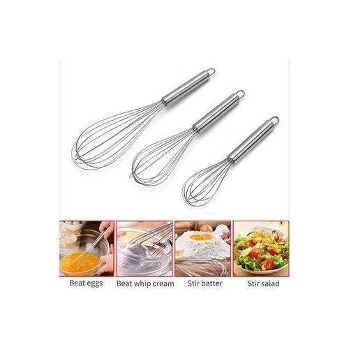 Manual Egg Beater Silver 8inch