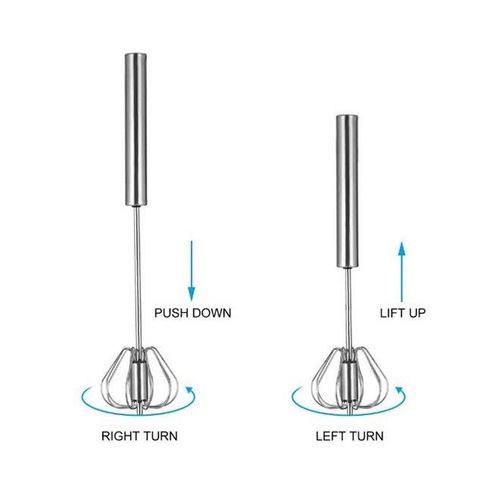 Semi-Automatic Egg Whisk Silver 30.2x65.2x65.2centimeter