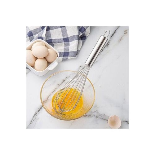 Stainless Steel Egg Beater Silver