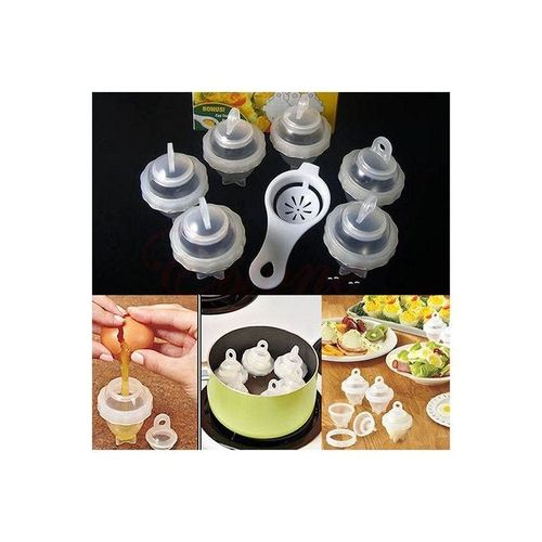 6-Piece Eggies Hard Boiled Egg Cooker Set Multicolour
