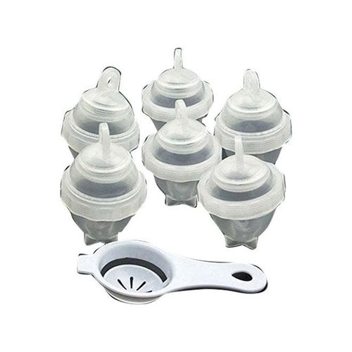 6-Piece Eggies Hard Boiled Egg Cooker Set Multicolour
